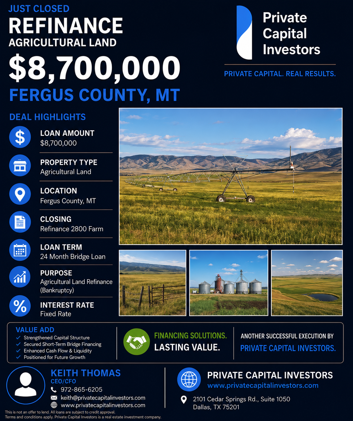 Closing - 2800 acres Farm