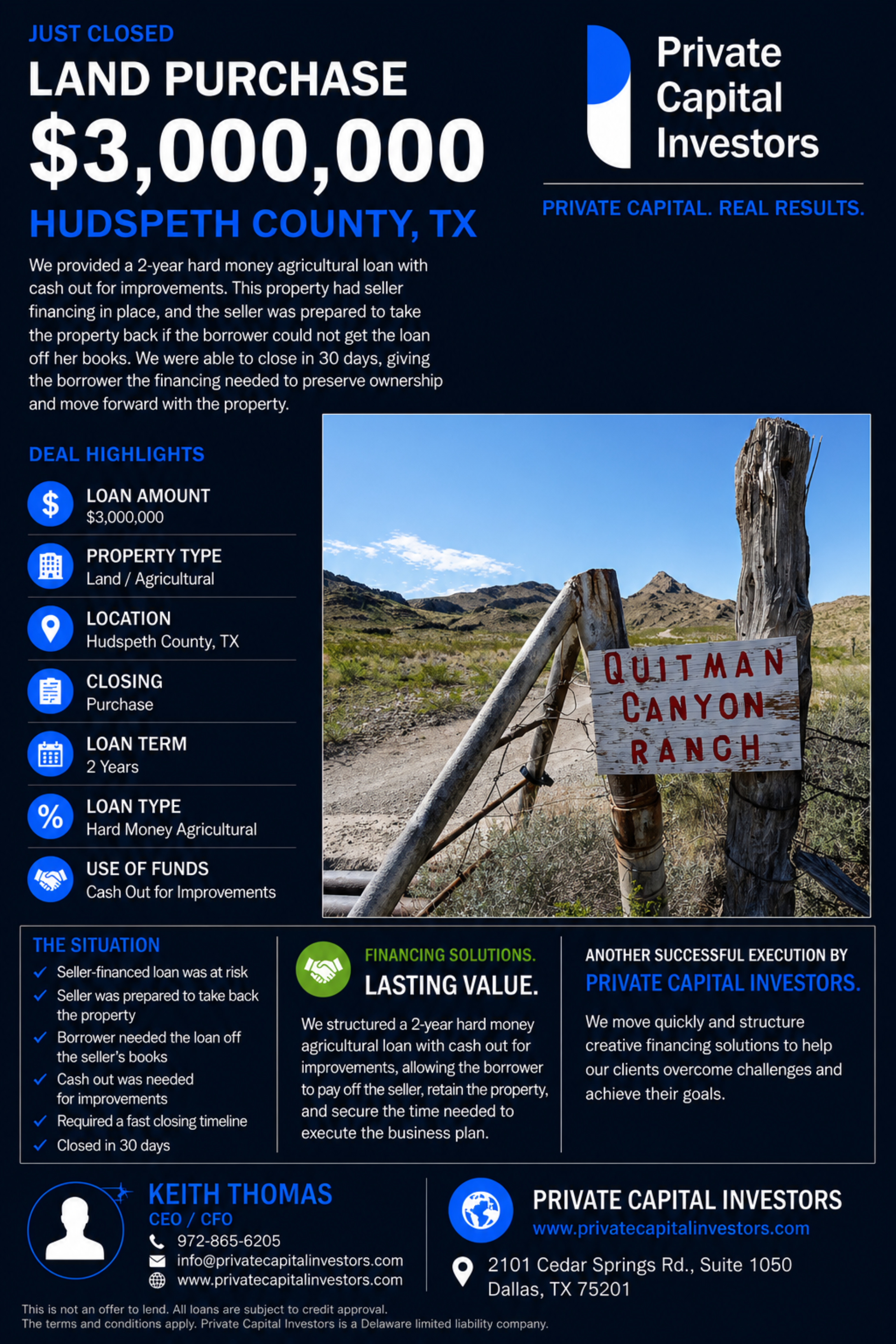 Closing – Land Purchase